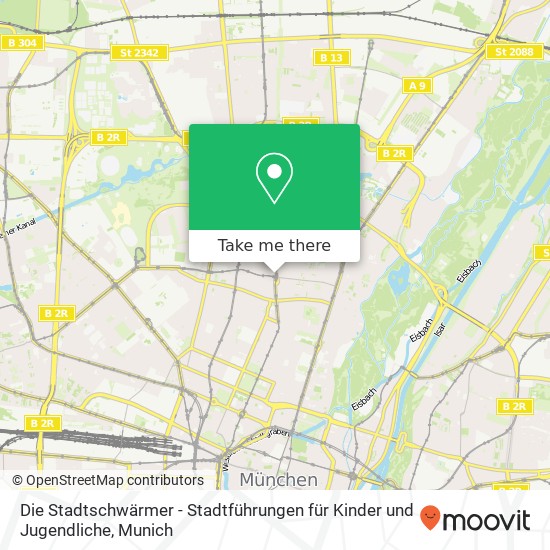 Die Stadtschwärmer - Stadtführungen für Kinder und Jugendliche map