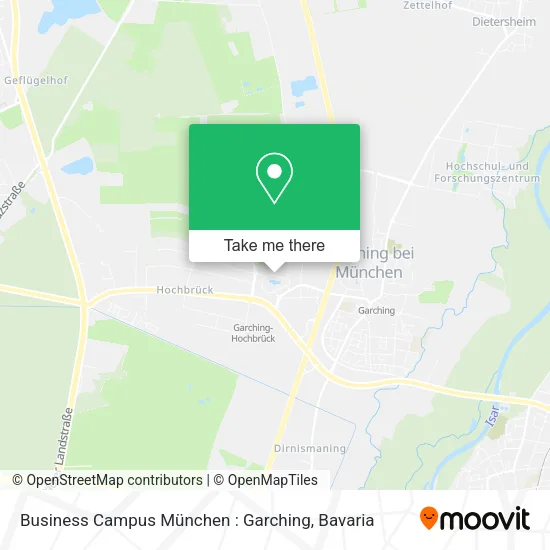 Карта Business Campus München : Garching