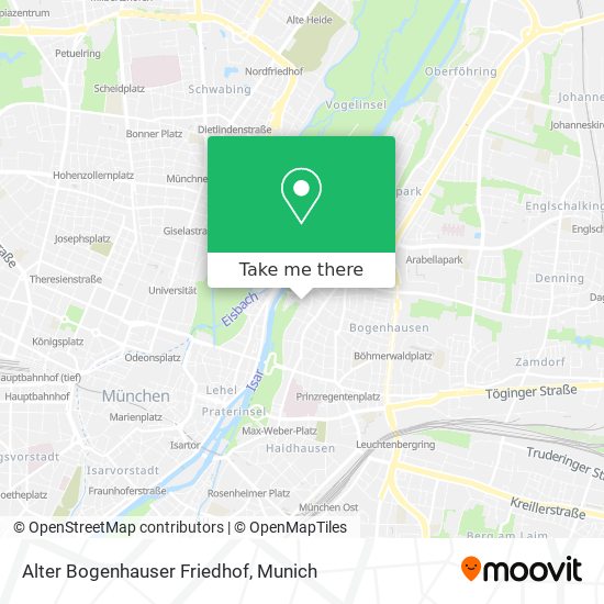 Alter Bogenhauser Friedhof map