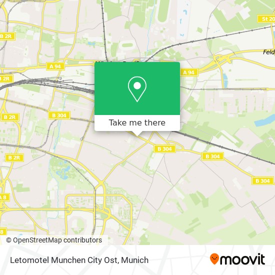 Letomotel Munchen City Ost map