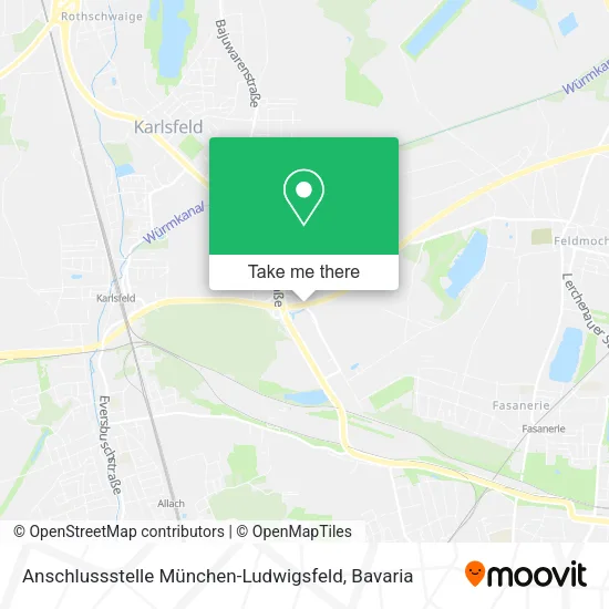 Карта Anschlussstelle München-Ludwigsfeld