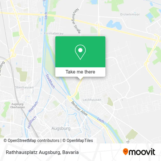 Rathhausplatz Augsburg map