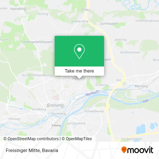 Freisinger Mitte map