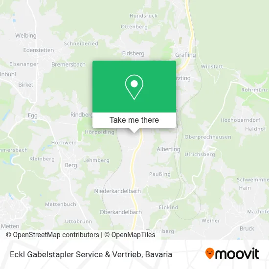 Eckl Gabelstapler Service & Vertrieb map
