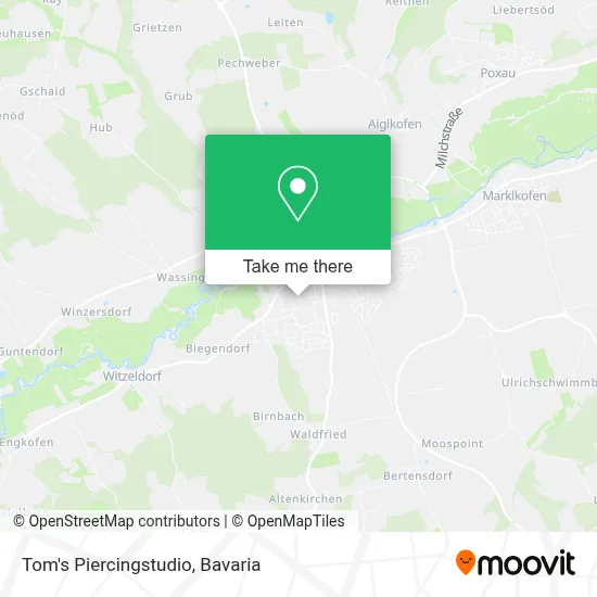 Tom's Piercingstudio map