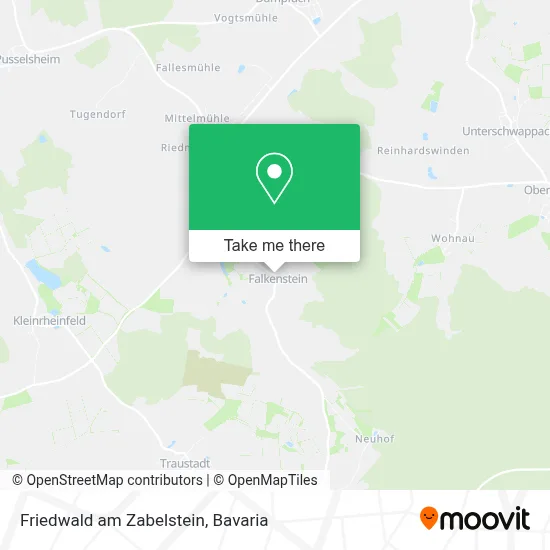 Friedwald am Zabelstein map