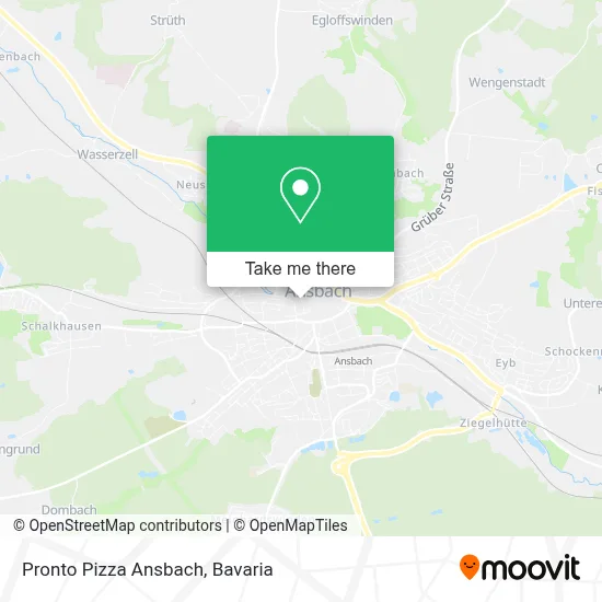 Pronto Pizza Ansbach map