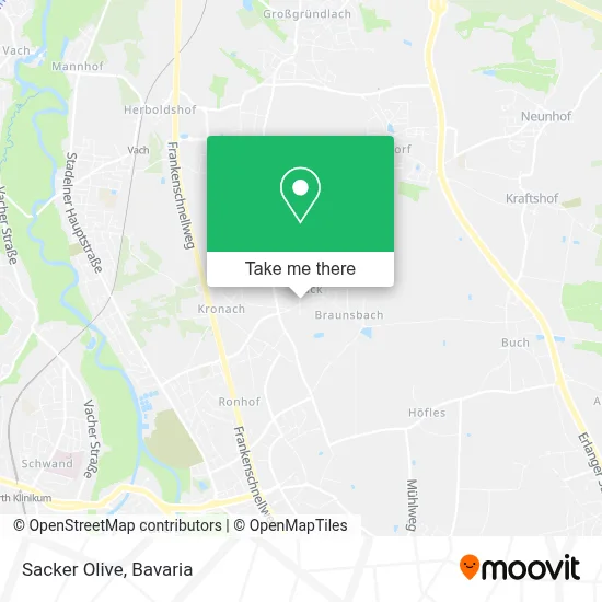Sacker Olive map
