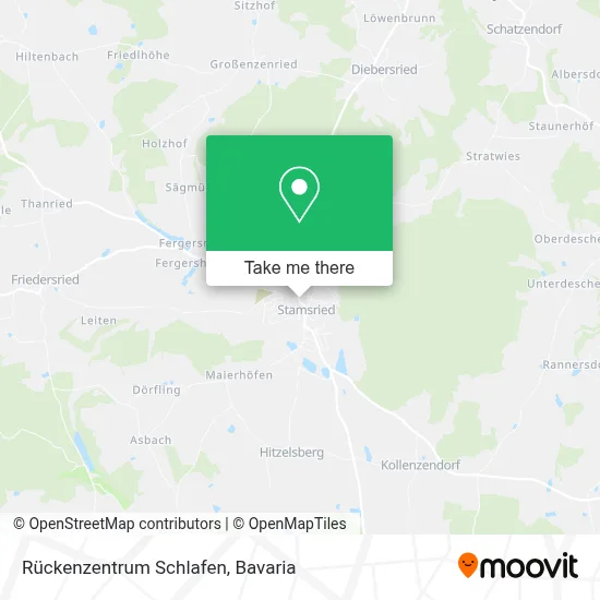 Rückenzentrum Schlafen map