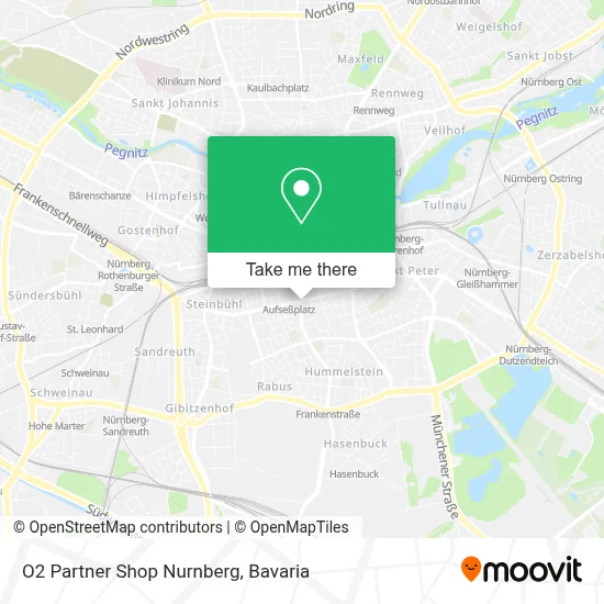 O2 Partner Shop Nurnberg map