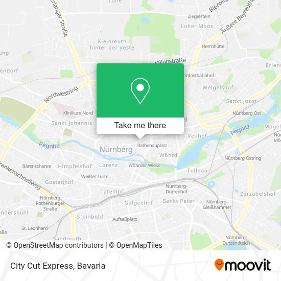 City Cut Express map
