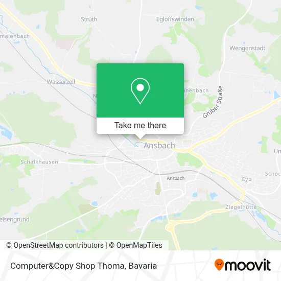 Computer&Copy Shop Thoma map
