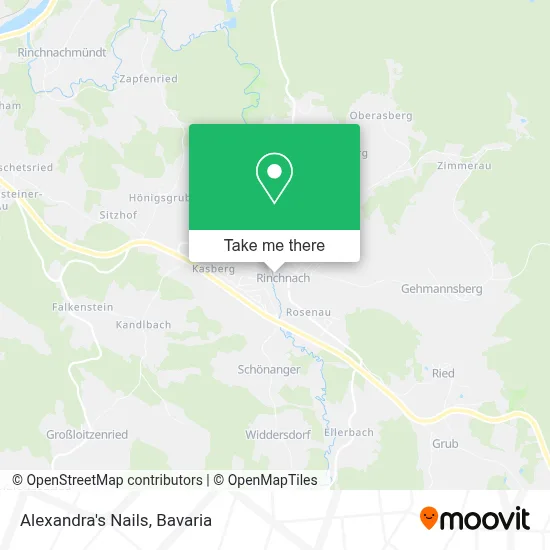 Alexandra's Nails map
