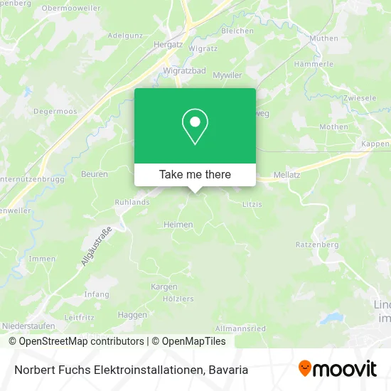 Norbert Fuchs Elektroinstallationen map