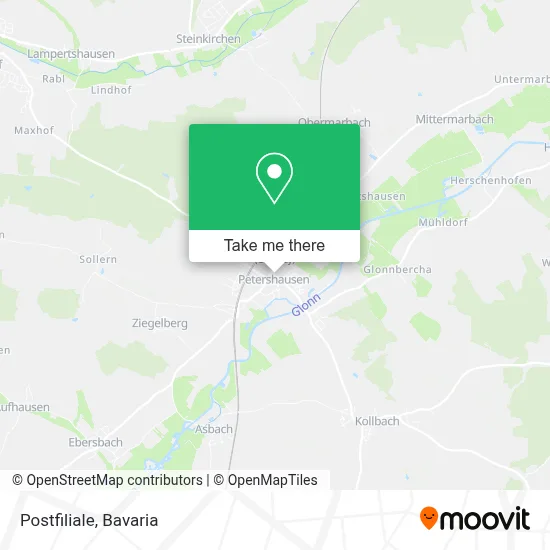 Postfiliale map