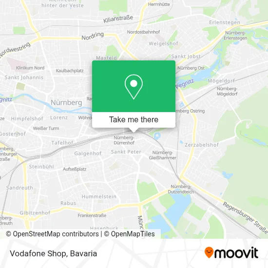 Vodafone Shop map