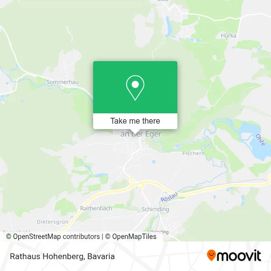 Rathaus Hohenberg map
