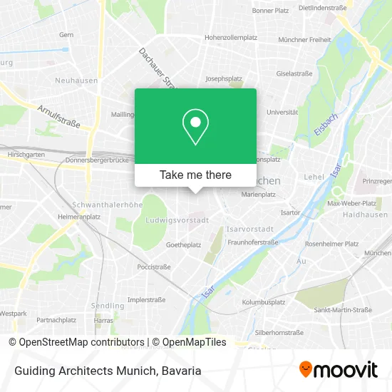 Guiding Architects Munich map