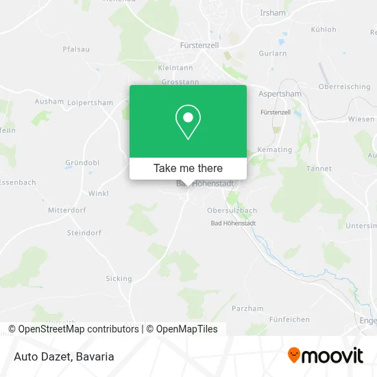 Auto Dazet map