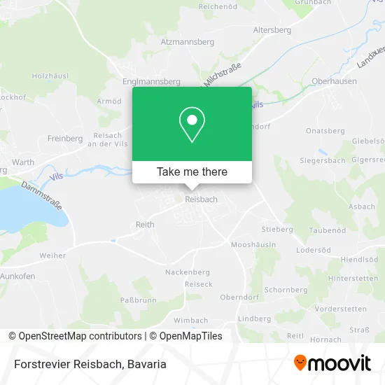 Forstrevier Reisbach map