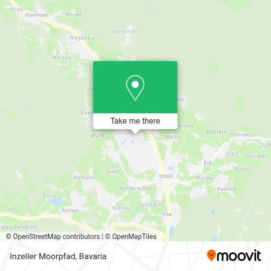 Inzeller Moorpfad map