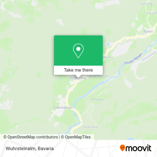 Wuhrsteinalm map