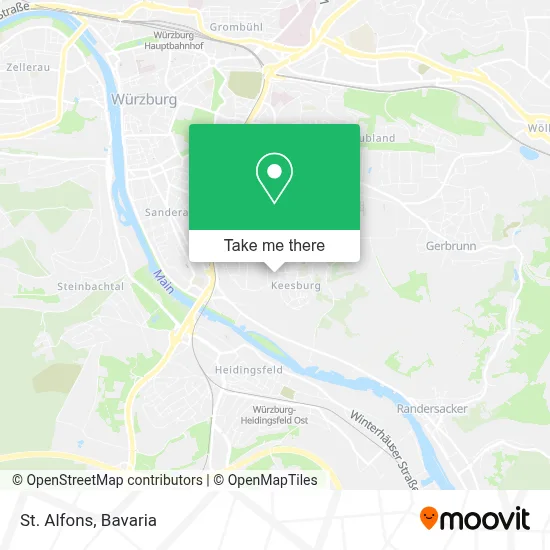 St. Alfons map