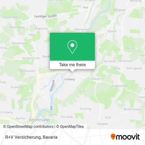R+V Versicherung map