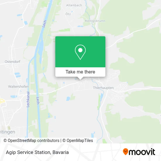 Agip Service Station map