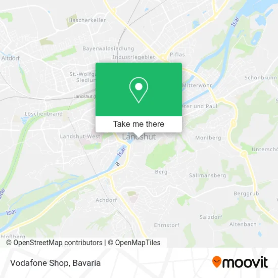Vodafone Shop map