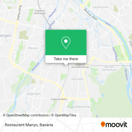 Restaurant Manyo map