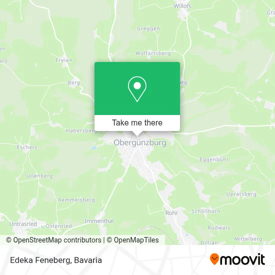 Edeka Feneberg map