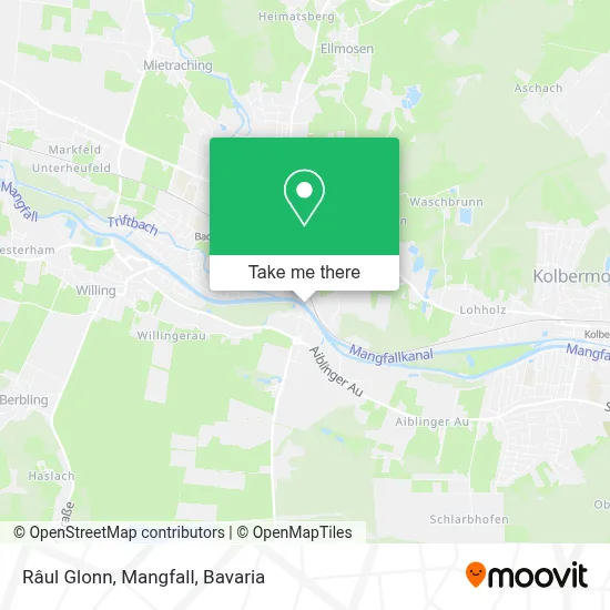 Râul Glonn, Mangfall map