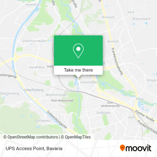 Ups Access Point map