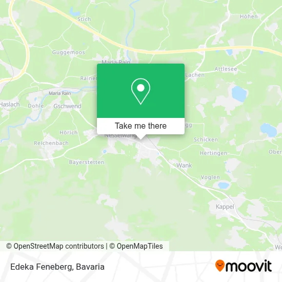 Edeka Feneberg map