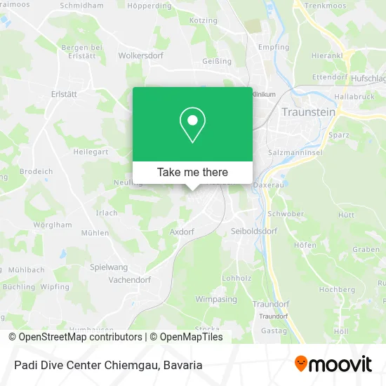 Padi Dive Center Chiemgau map
