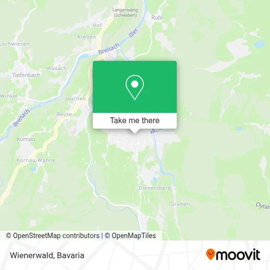 Wienerwald map