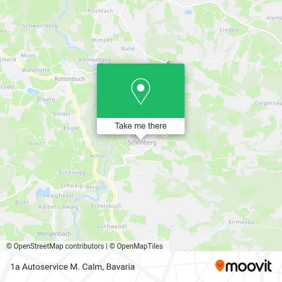 1a Autoservice M. Calm map