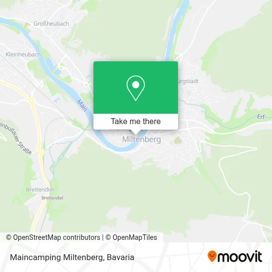 Maincamping Miltenberg map