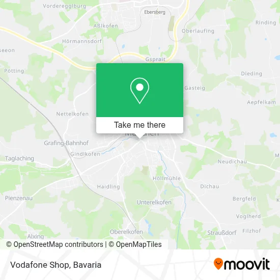 Vodafone Shop map