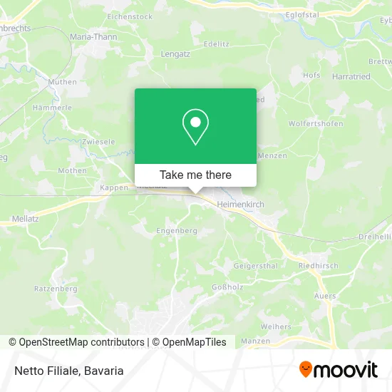 Netto Filiale map