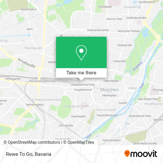Rewe To Go map