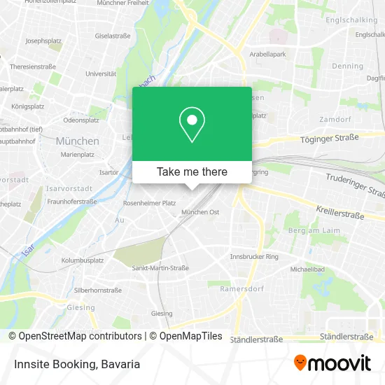 Innsite Booking map