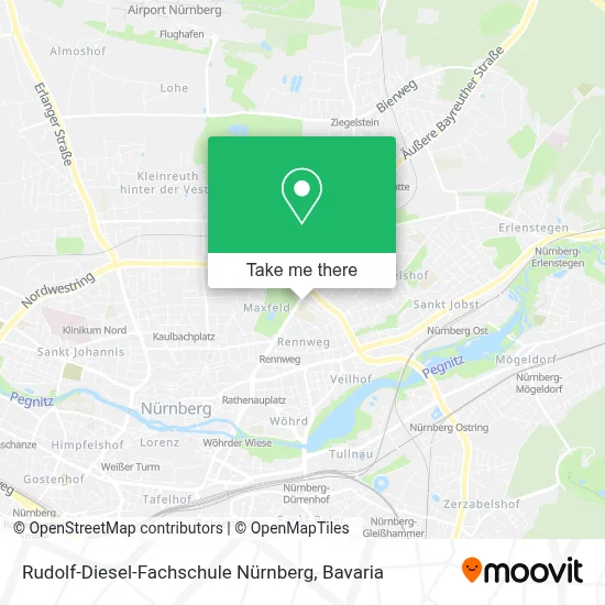 Rudolf-Diesel-Fachschule Nürnberg map