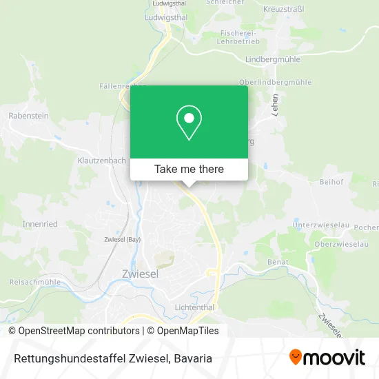 Rettungshundestaffel Zwiesel map