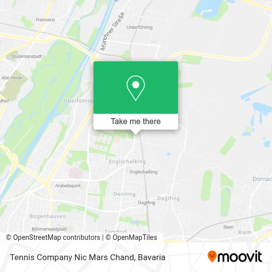 Tennis Company Nic Mars Chand map