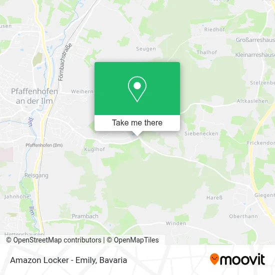 Amazon Locker - Emily map