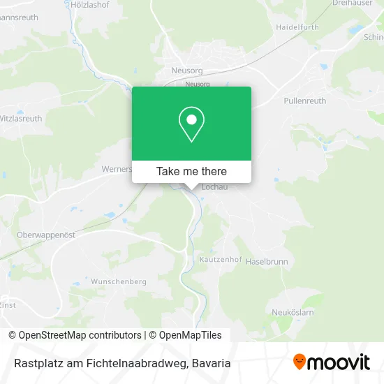 Rastplatz am Fichtelnaabradweg map