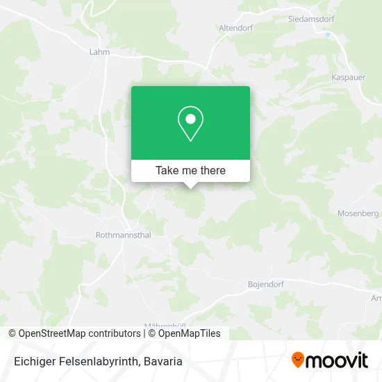 Eichiger Felsenlabyrinth map