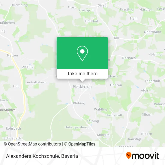 Alexanders Kochschule map